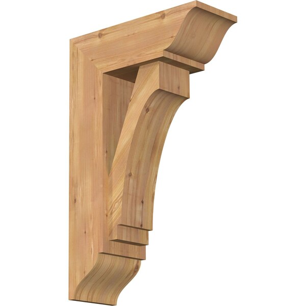 Ekena Millwork Imperial Traditional Smooth Bracket w/ Offset Brace, Western Red Cedar, 7 1/2"W x 20"D x 32"H BKT0806X20X32IMP01SWR - main